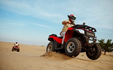 Pine forest + black sand dirt bike tour
